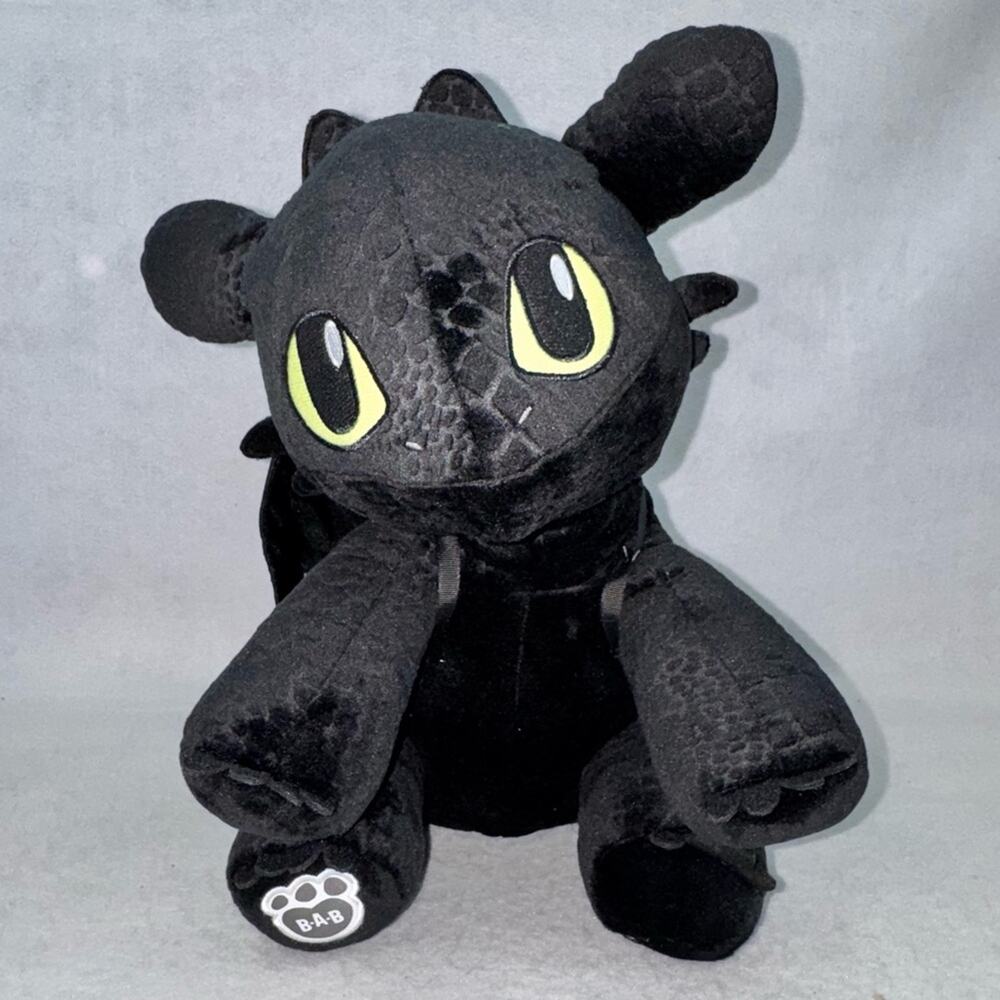 EUC 2024 BABW Build-A-Bear Toothless How to Train Your Dragon Plush w/ Wings 23”